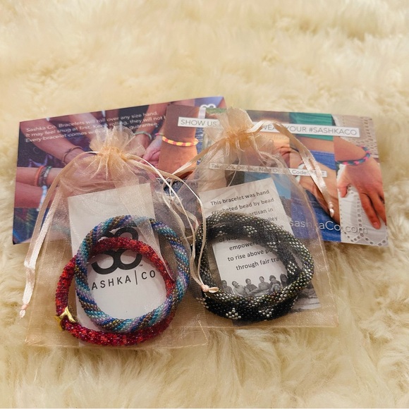 Sashka Co. Jewelry - Sashka Co. Four Beaded Bracelets Bundle